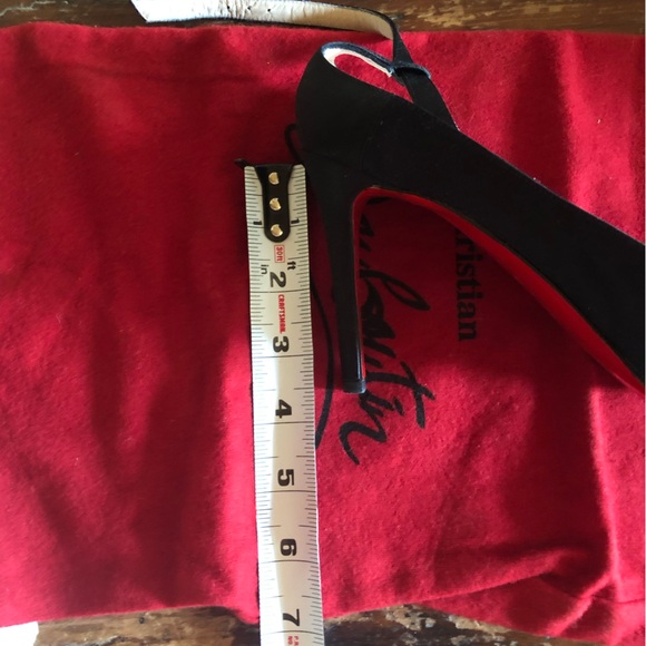 Christian Louboutin Black and Red Heels - Picture 3 of 6